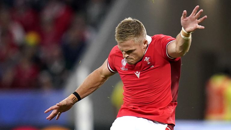 Gareth Anscombe kicked magnificently in the Test, landing 23 points  