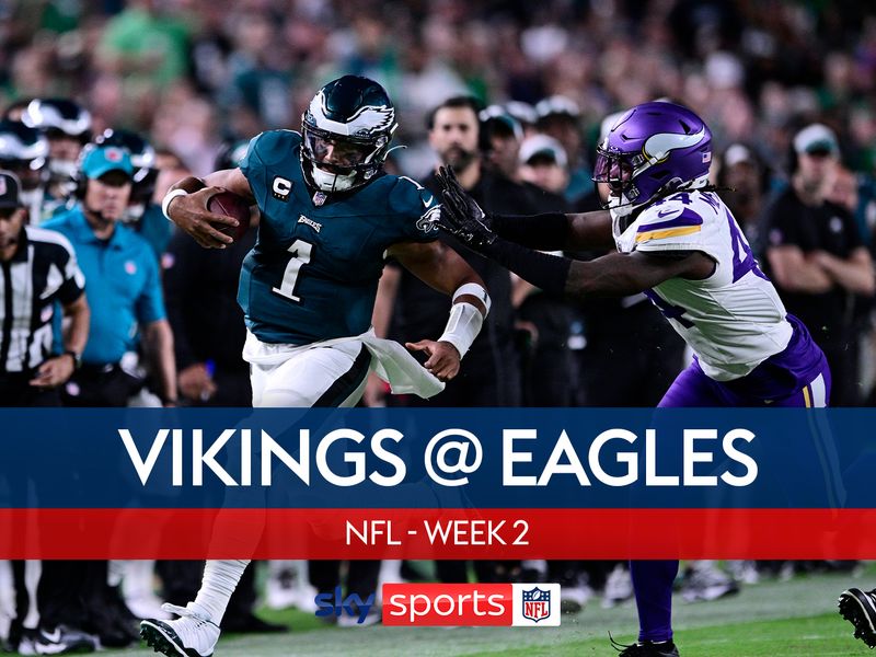 Minnesota Vikings 28-34 Philadelphia Eagles: Jalen Hurts rushes