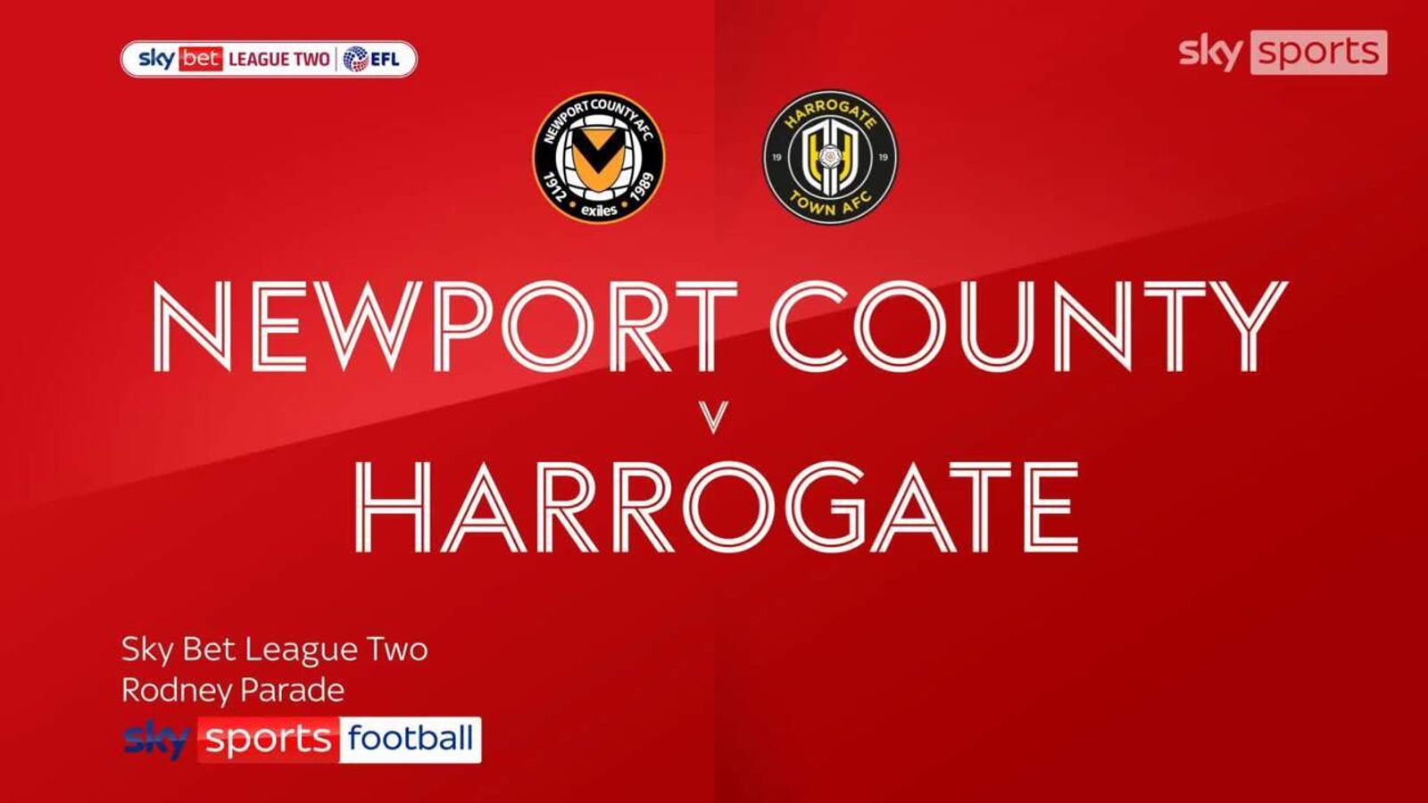 Newport 1 - 2 Harrogate T - Match Report & Highlights