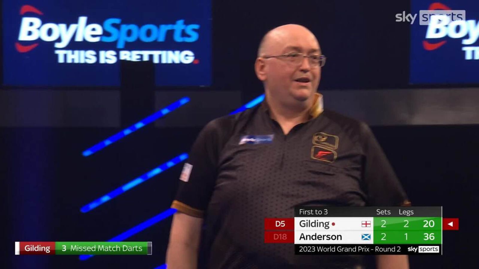 'It is golden from Goldfinger!' Andrew Gilding sends Gary Anderson