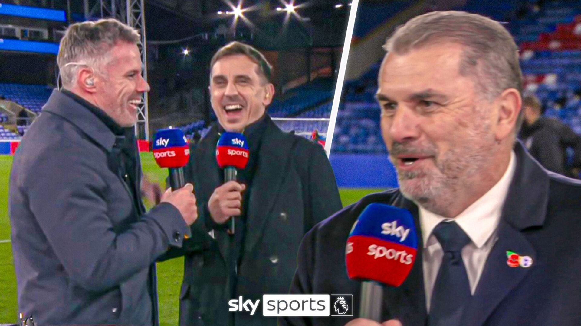 'Are you just copying Pep?' | Ange answers... and takes hilarious dig at Neville!