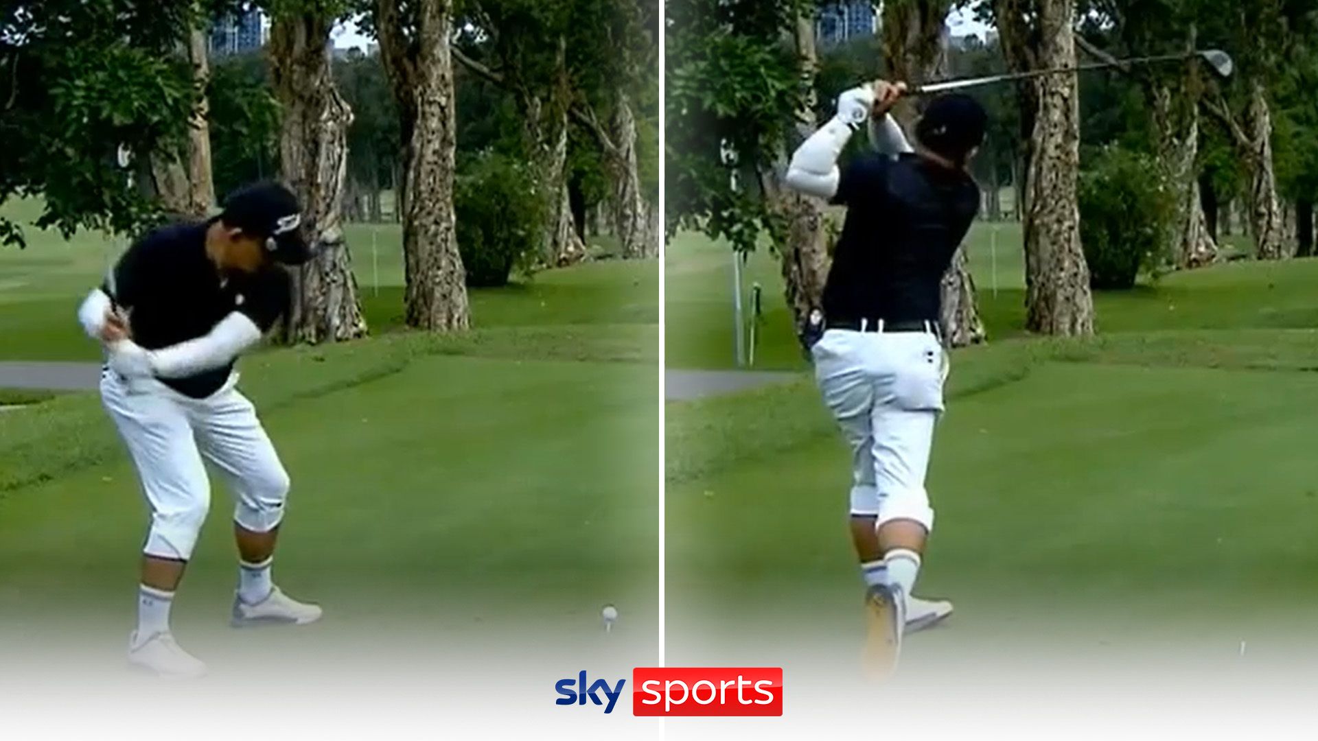 The most bizarre golf swing ever? Golfer's technique turns heads