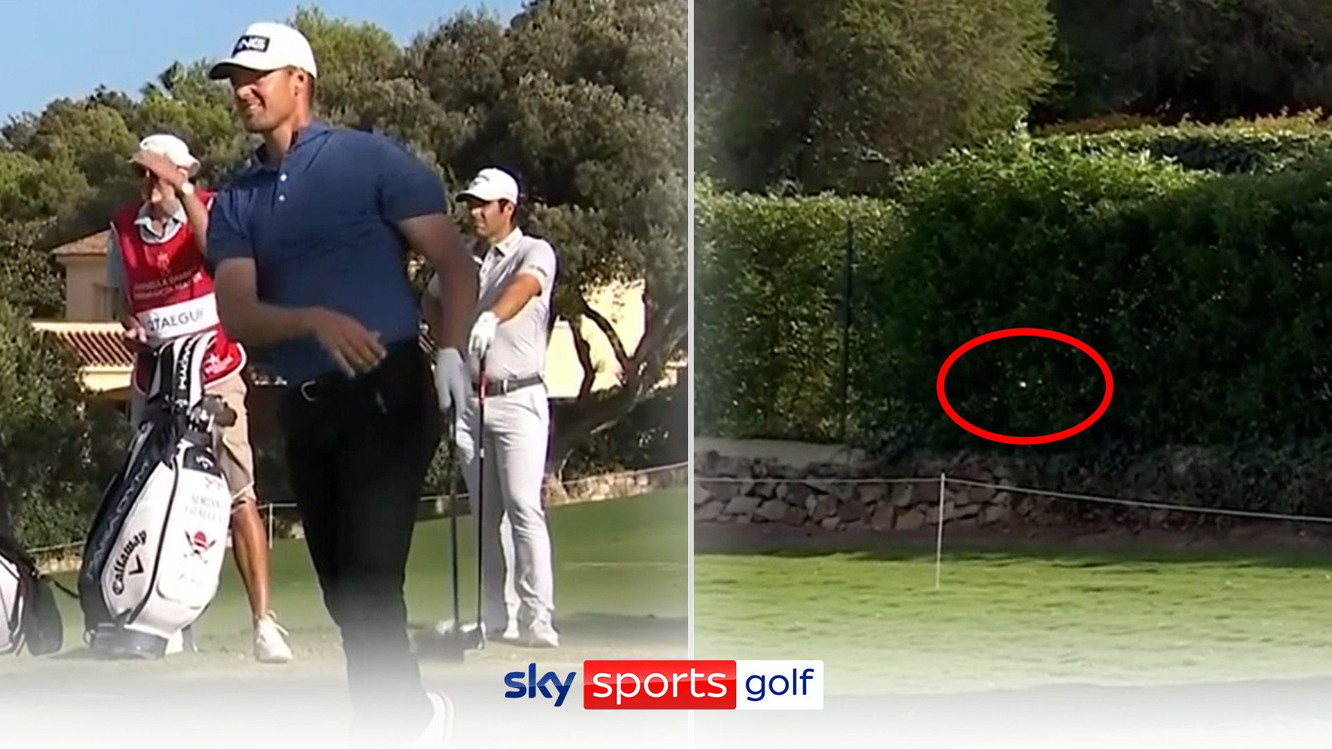 'It was going in the swimming pool!' | Is this the luckiest tee shot ever?