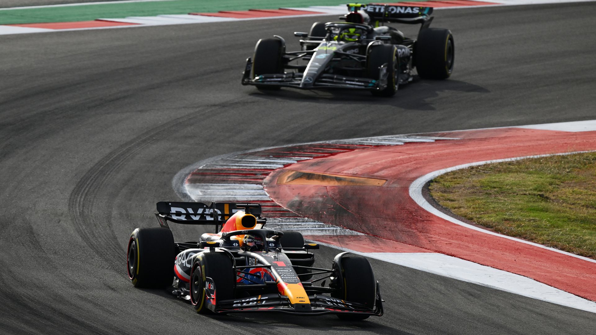 US GP Sprint: Verstappen eases to victory ahead of Hamilton LIVE!
