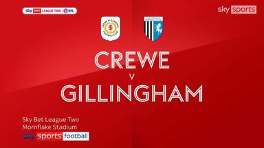 Crewe 2-0 Gillingham