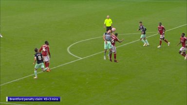 Were Brentford rightfully denied two penalty appeals?