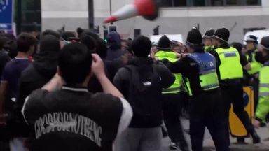 PSG fans clash with police ahead of Newcastle CL tie