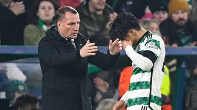 Hatate was forced off early in Celtic's draw with Atletico Madrid 