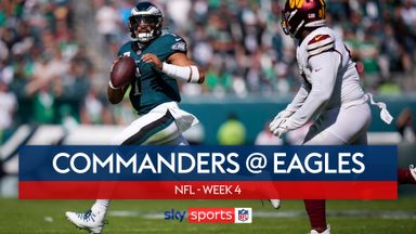 Highlights: Eagles stay undefeated with dramatic OT win over Commanders 