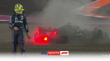 Disaster for Mercedes! Hamilton out after crash with Russell!