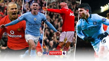 Manchester Derby Greatest Goals | Beckham, Foden, Rooney and Aguero