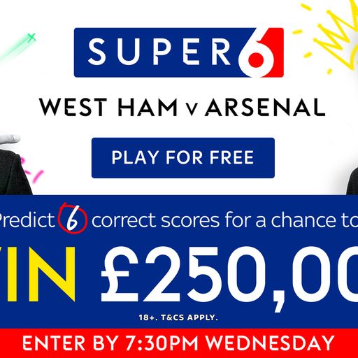 Win £250,000 with Super 6!