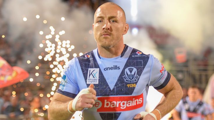 Picture by Olly Hassell/SWpix.com - 06/10/2023 - Rugby League - Betfred Super League Semi-final - Catalans Dragons v St Helens - Stade Gilbert Brutus, Perpignan, France - St Helens' James Roby walking onto the pitch for kick off