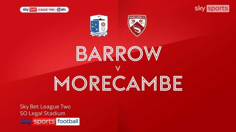 Barrow 1 - 0 Morecambe - Match Report & Highlights