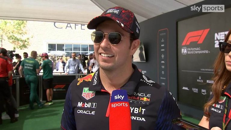 Sergio Perez says he isn't bothered by rumours he will lose his seat at Red Bull and is 100 per cent confident he is staying