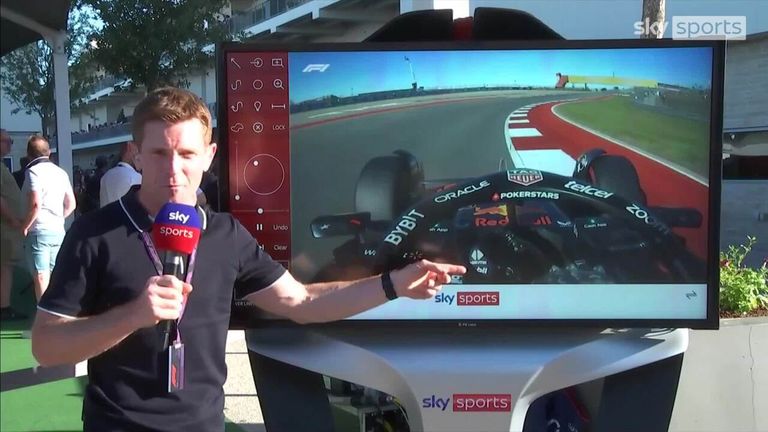 Anthony Davidson de Sky F1 était au SkyPad pour analyser ce qui n'allait pas pour Verstappen alors que le champion du monde se qualifiait sixième pour le Grand Prix des États-Unis.