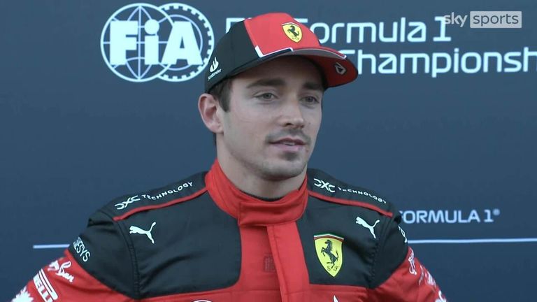 Ferrari's Leclerc was delighted after securing pole for Sunday's race