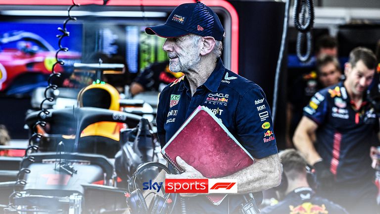 Sky Sports F1 Podcast: Adrian Newey &#39;sketches&#39; ideas in the Red Bull garage