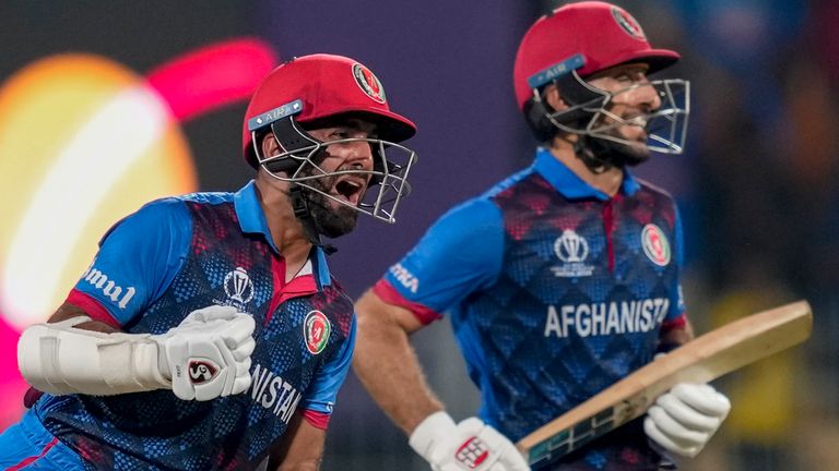 Afghanistan's captain Hashmat Shahidi and Rahmat Shah guided them to an emphatic eight-wicket win against Pakistan (AP Photo/Eranga Jayawardena)