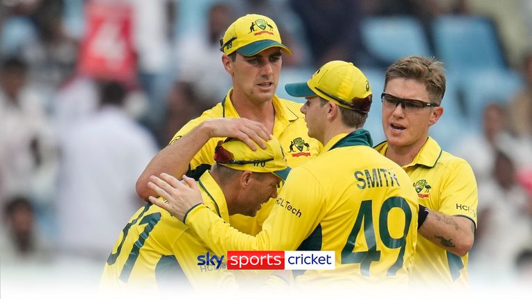 Australian players celebrate