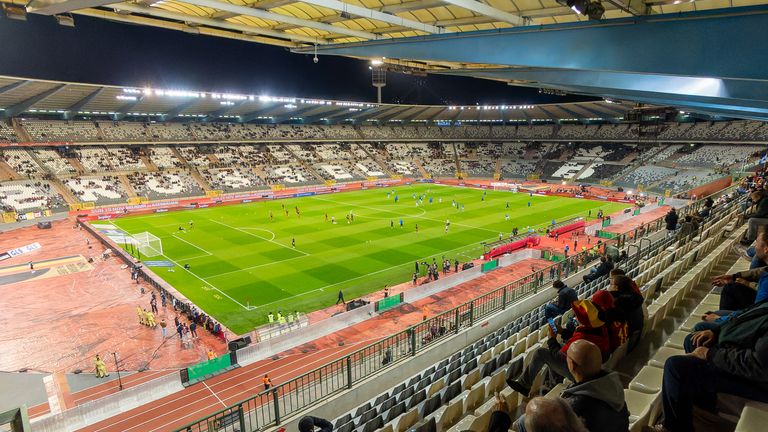 The Euro 2024 qualifier between Belgium and Sweden at the King Baudouin Stadium was abandoned at half-time
