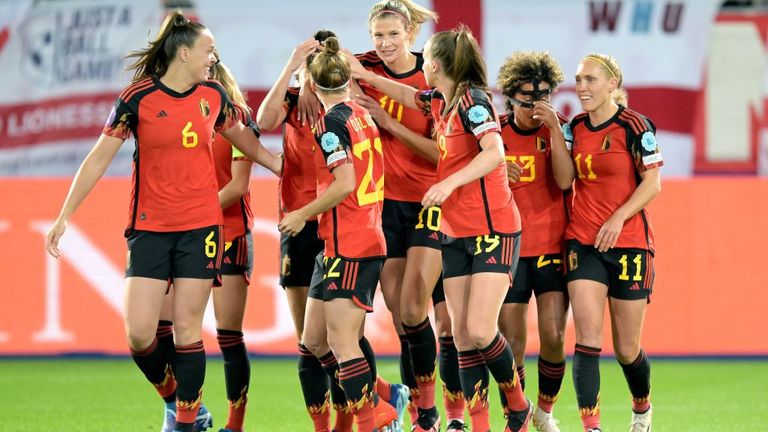 Laura de Neve gave Belgium the lead from a free-kick
