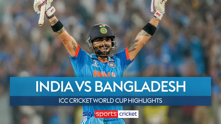 Highlights of India&#39;s seven-wicket win over Bangladesh at the Cricket World Cup
