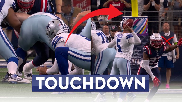 Dallas Cowboys get strip-sack TD before intelligent fake extra point trick  play!, Video, Watch TV Show