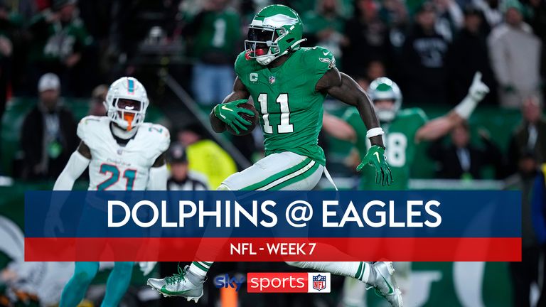 Sunday Night Football: Philadelphia Eagles take on Miami Dolphins
