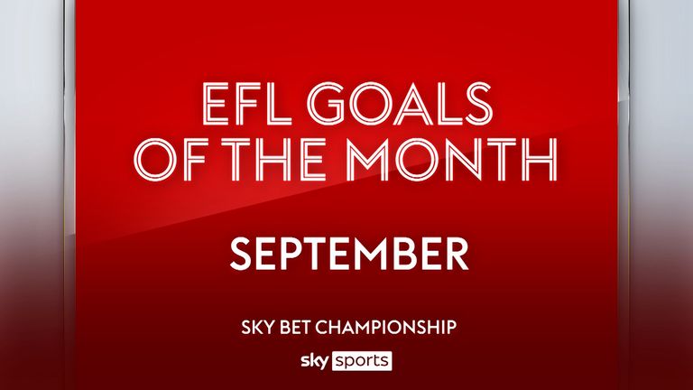 Championship: Goals of the Month | September