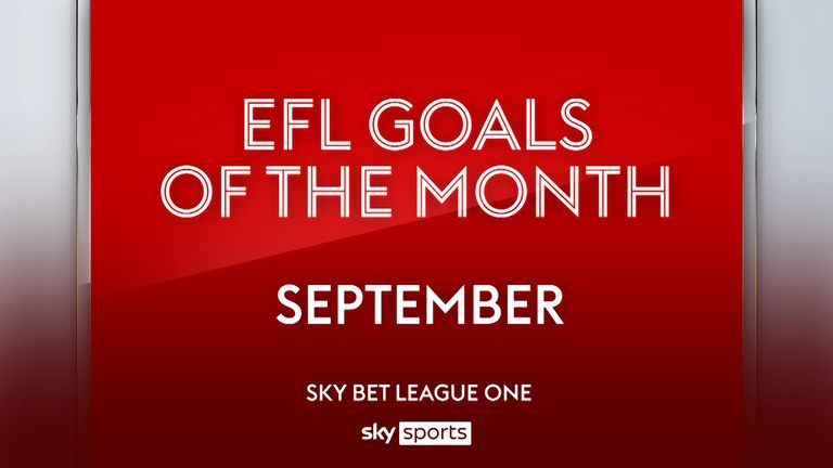 Here are the nominees for the Sky Bet League One goal of the month award for August 2023.