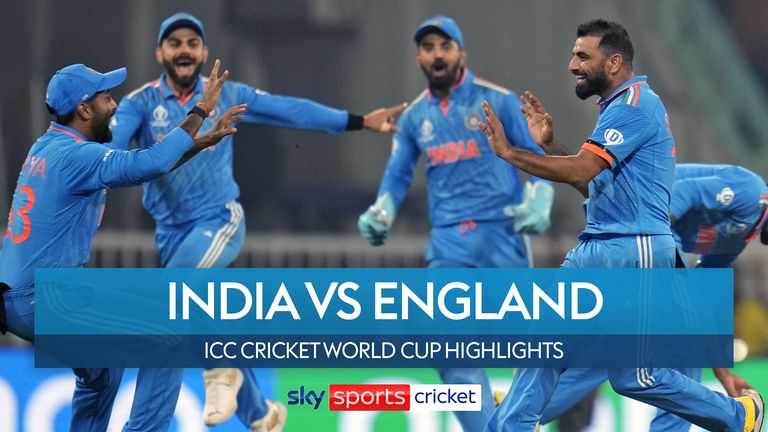 England lose to India 