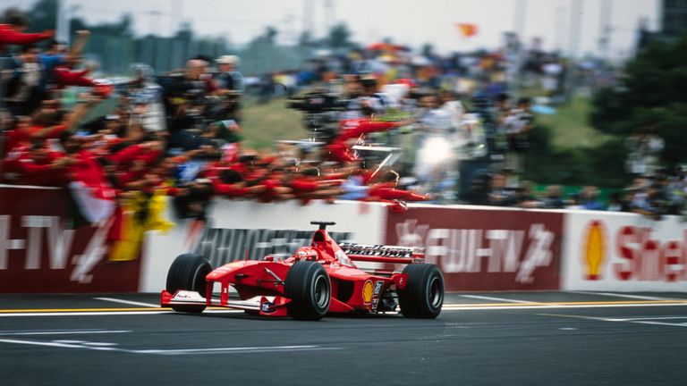 One of Michael Schumacher's most impressive drives came at the 2000 Japanese Grand Prix as he won his first title with Ferrari