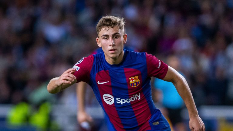 Fermin Lopez scored one and made the other in Barcelona's narrow win over Shakhtar