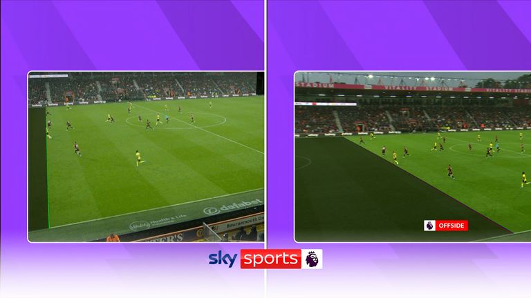 VAR initially showed a green line as Jay Rodriguez thought he&#39;d equalised for Burnley against Bournemouth before the original on-field call was eventually confirmed after more than five minutes.
