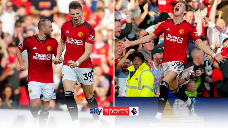 Trailing 1-0 at home to Brentford, Scott McTominay struck twice in stoppage time as Manchester United sensationally fought back to claim the three points.