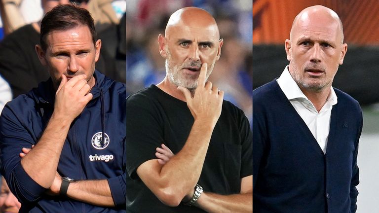 Frank Lampard, Kevin Muscat, Philippe Clement