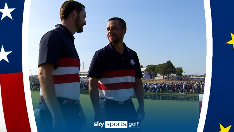 Xander Schauffele defeated Nicolai Hojgaard 3&2 as the Americans continued to close the gap on Europe.