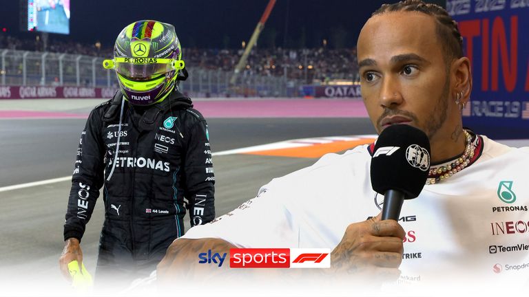 Start, #44 Lewis Hamilton (GBR, Mercedes-AMG Petronas F1 Team) after crash, F1 Grand Prix of Qatar at Lusail International Circuit on October 8, 2023 in Doha, Qatar.