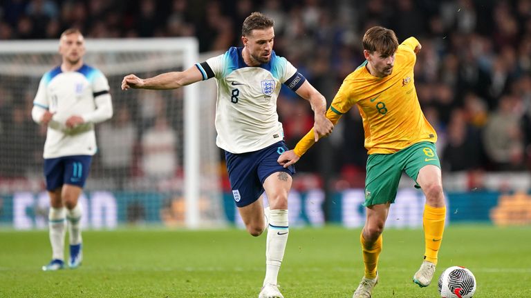Jordan Henderson captained England against Australia - but was then booed off by some fans
