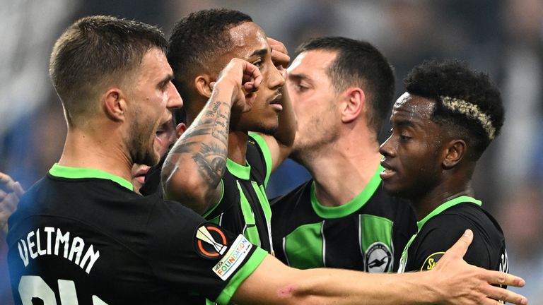 Brighton came from behind to draw at Marseille