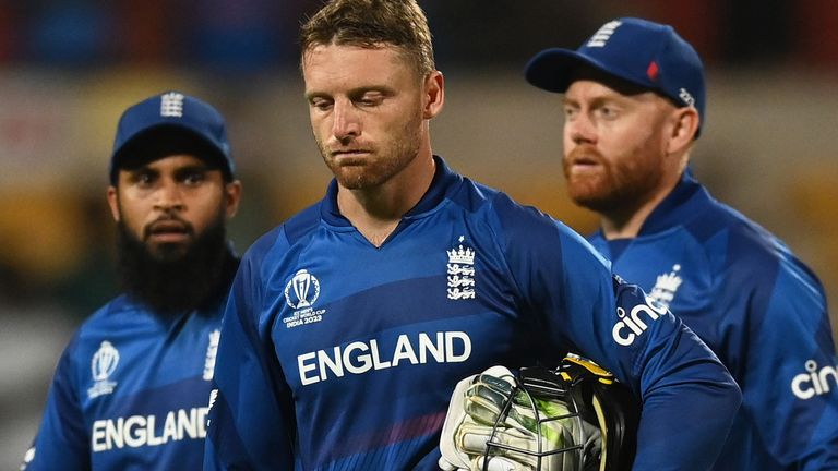 England were beaten by eight wickets by Sri Lanka to put them on the verge of exiting the Cricket World Cup
