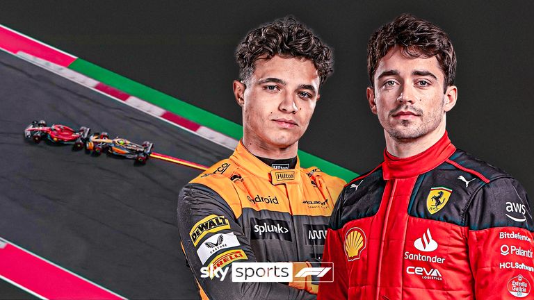 Sky F1's Anthony Davidson was at the SkyPad to analyse how close Lando Norris was to Charles Leclerc in qualifying at the United States Grand Prix. Credit @Formuladdict.