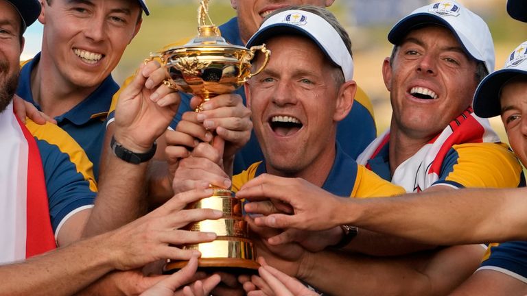 Luke Donald oversaw Team Europe's Ryder Cup triumph in Rome