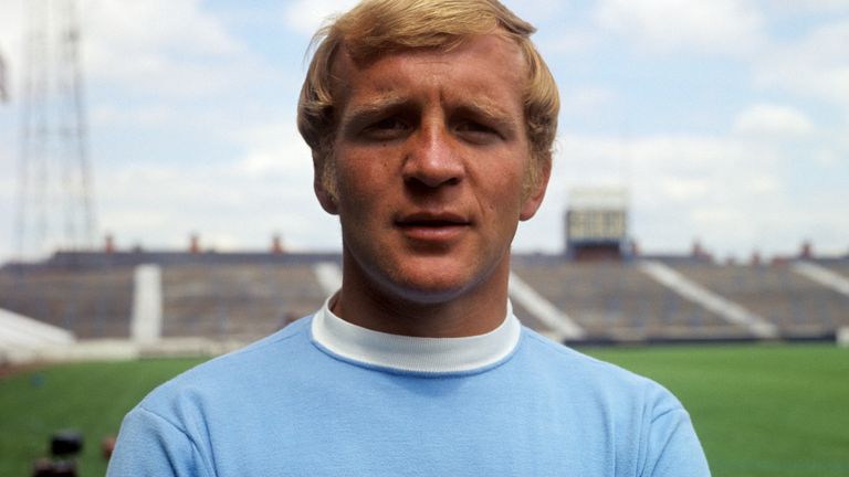 Francis Lee pictured in a Manchester City kit