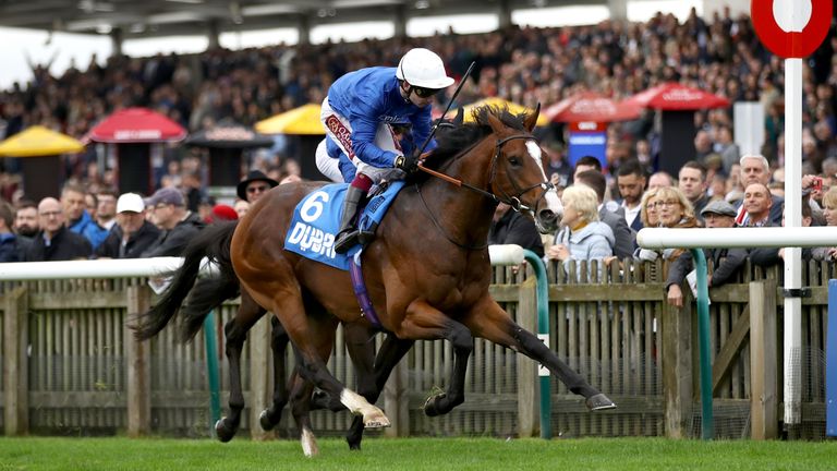 Military March wins The Dubai Autumn Stakes at Newmarket