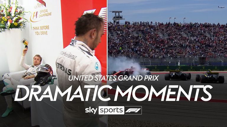 Eche un vistazo a algunos de los momentos más dramáticos que tuvieron lugar en el Gran Premio de Estados Unidos.