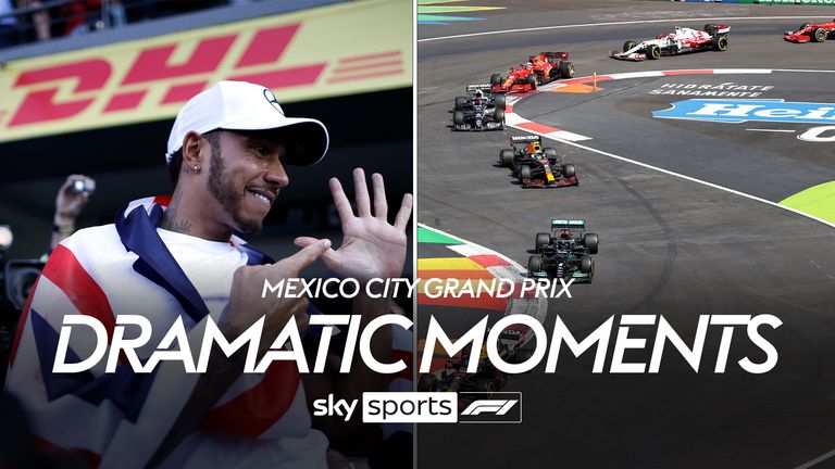 Take a look at some of the most dramatic moments from the Mexican Grand Prix.