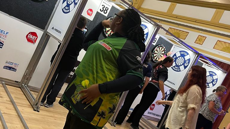 Gilbert was still on cloud nine the morning after her PDC Women's Series success