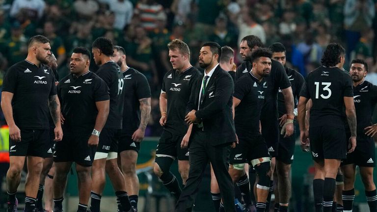 New Zealand's Rugby Championship loss to South Africa in August 2022 was their fifth defeat in six games